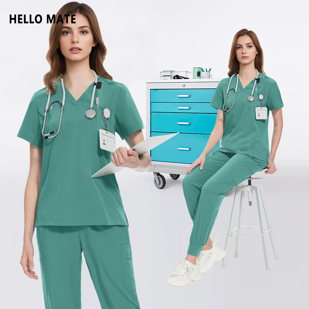 Women'S Work Accessories - Çok renkli Kadın Scrubs Seti Tıbbi