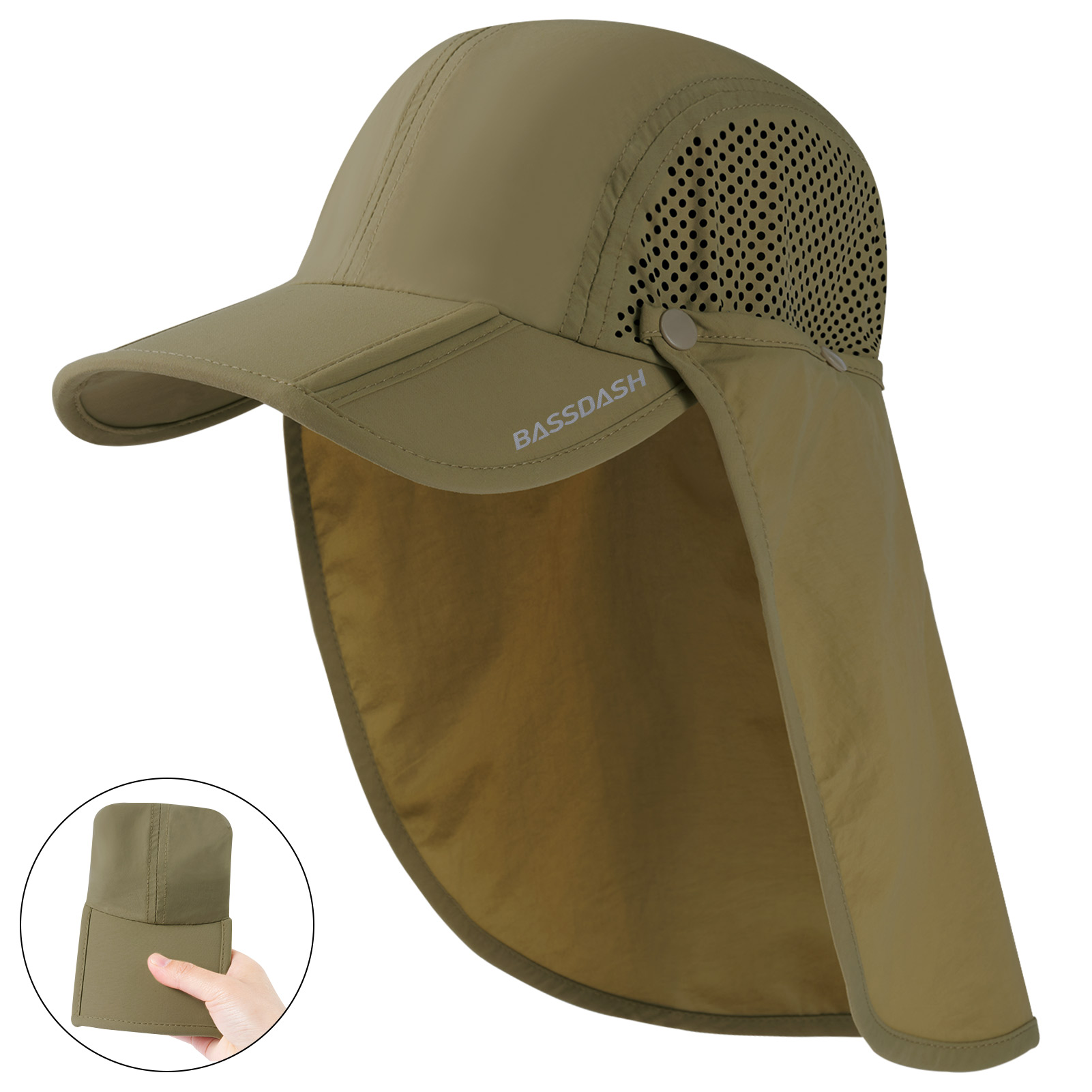 Women'S Golf Accessories - Updash UPF 50 + katlanabilir balıkçı