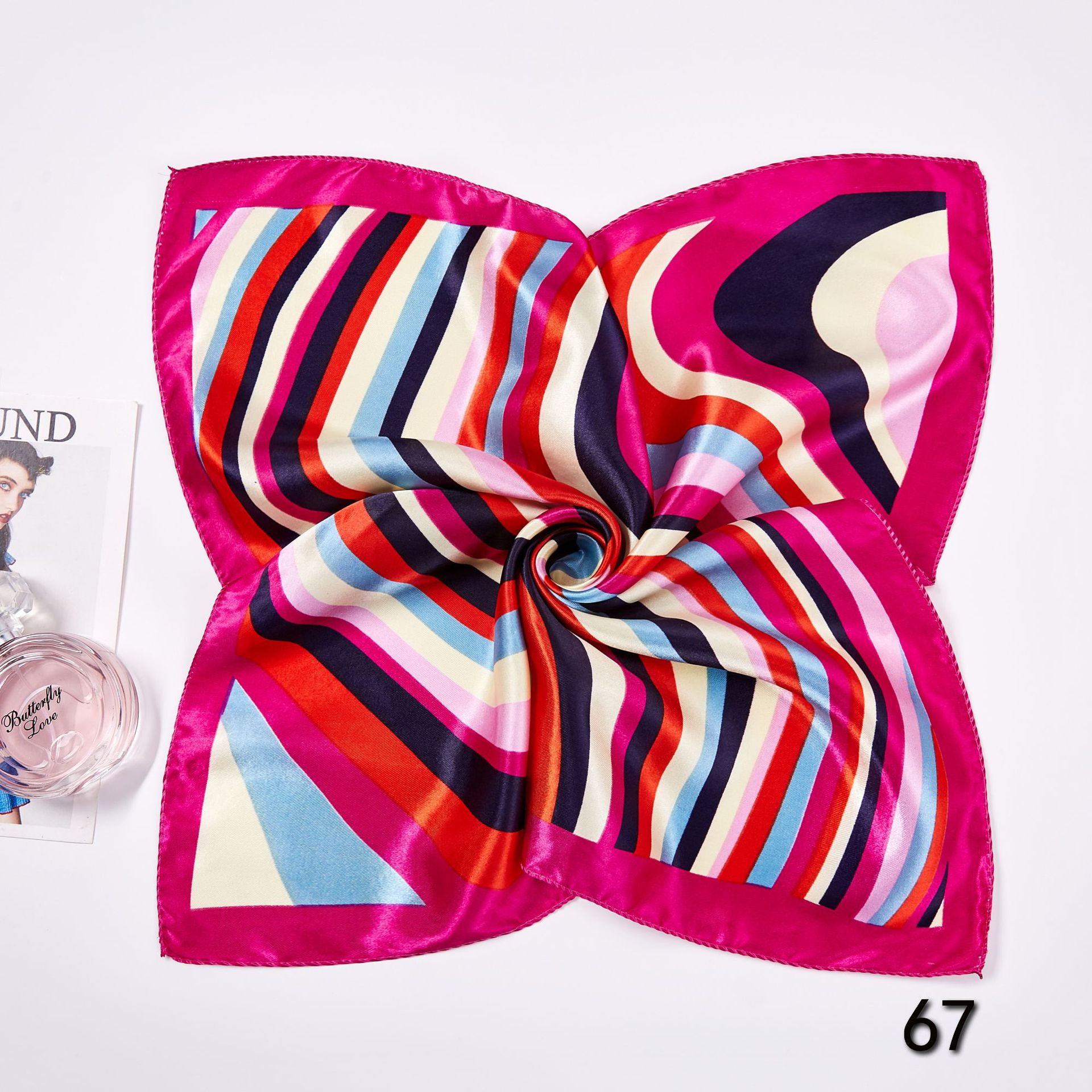 50*50cm kare ipek eşarplar eşa - Women'S Work Accessories incelemesi ve fiyatı