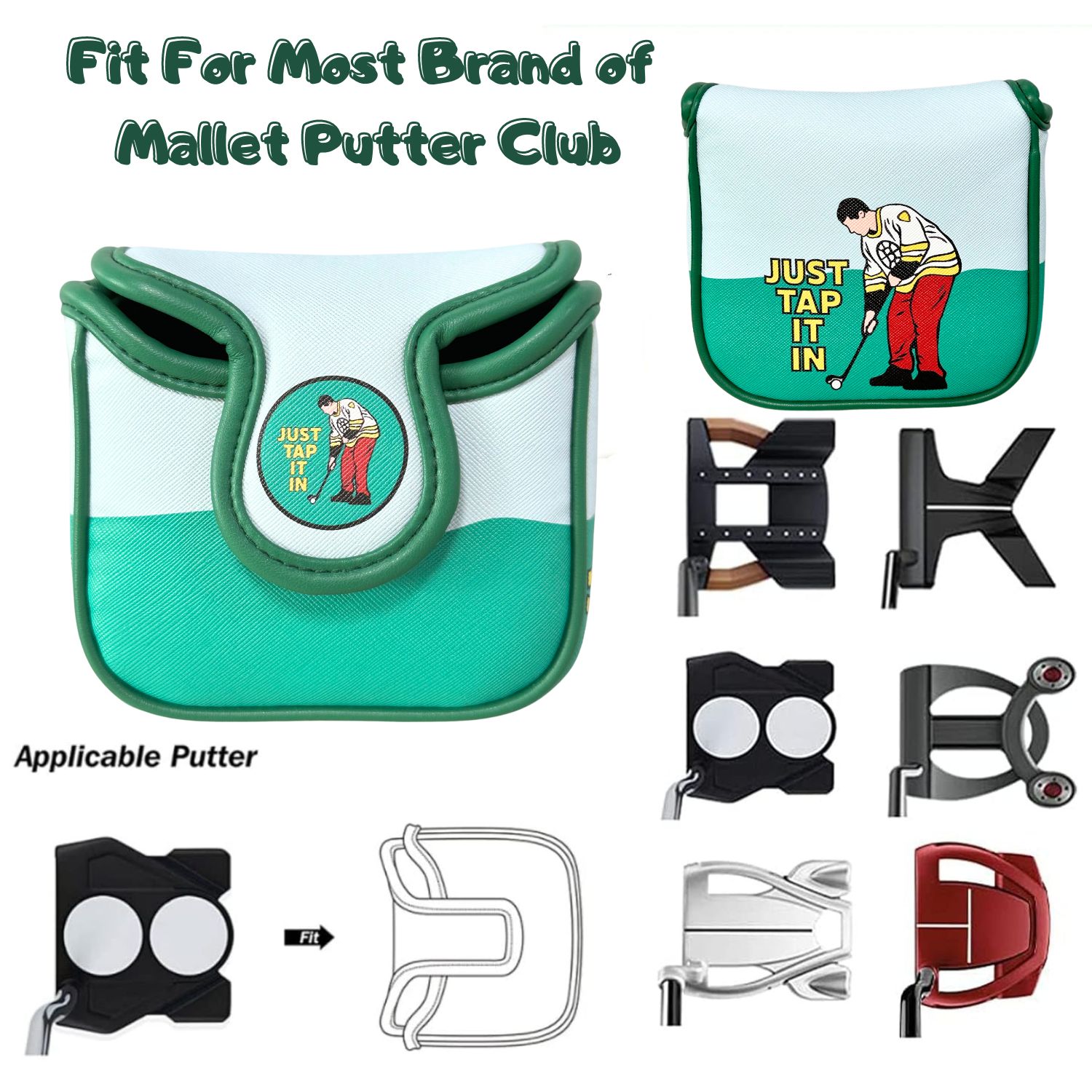 Komik PU deri Golf atıcı kapak - Women'S Golf Accessories incelemesi ve fiyatı