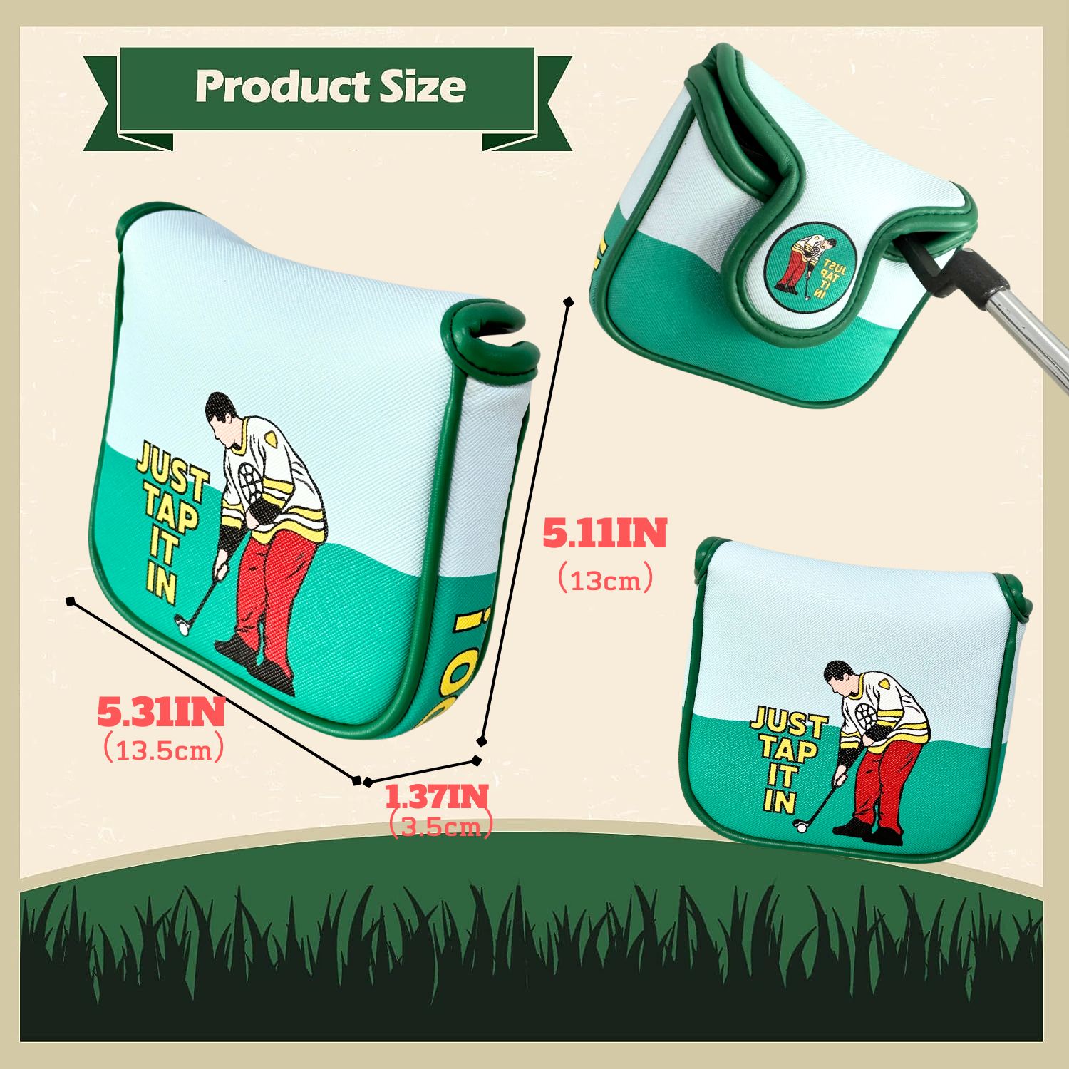 Komik PU deri Golf atıcı kapak - Women'S Golf Accessories incelemesi ve fiyatı