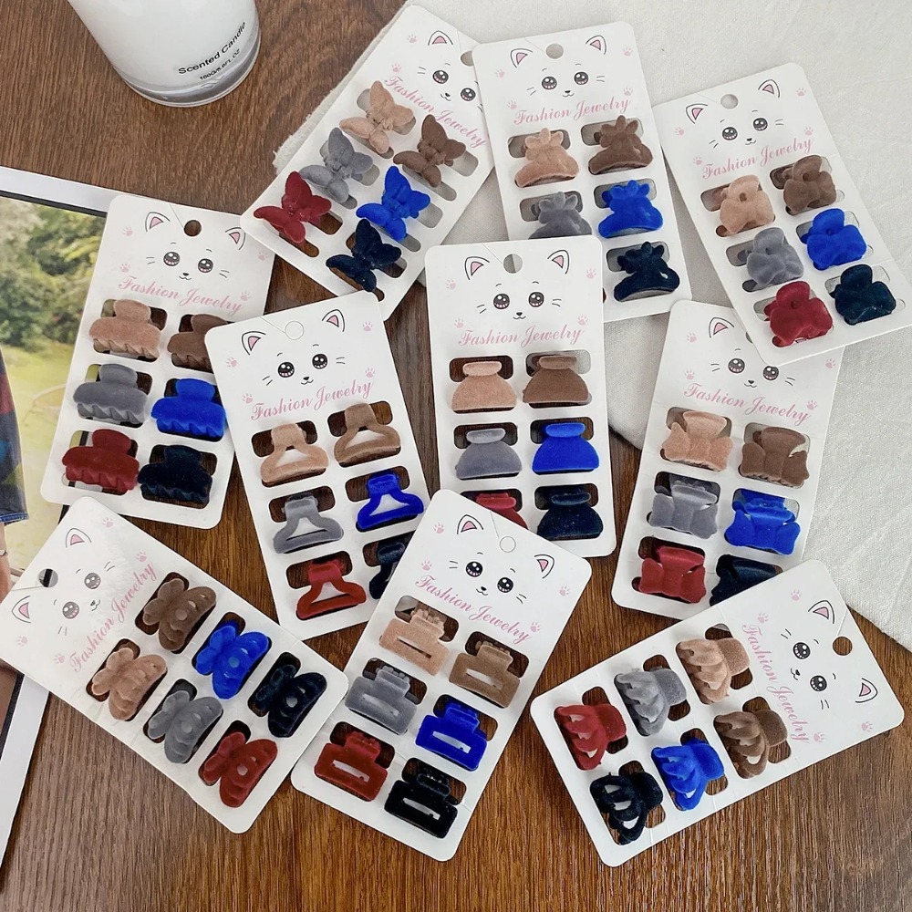 6 adet/paket Renkli Kelebek Mi - Women Accessories Bag incelemesi ve fiyatı