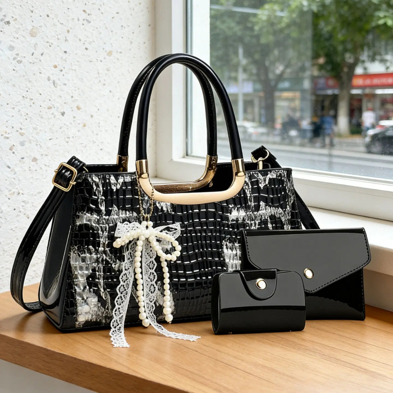 Kadın Çanta Seti, Timsah Desen - Women Accessories Bag incelemesi ve fiyatı