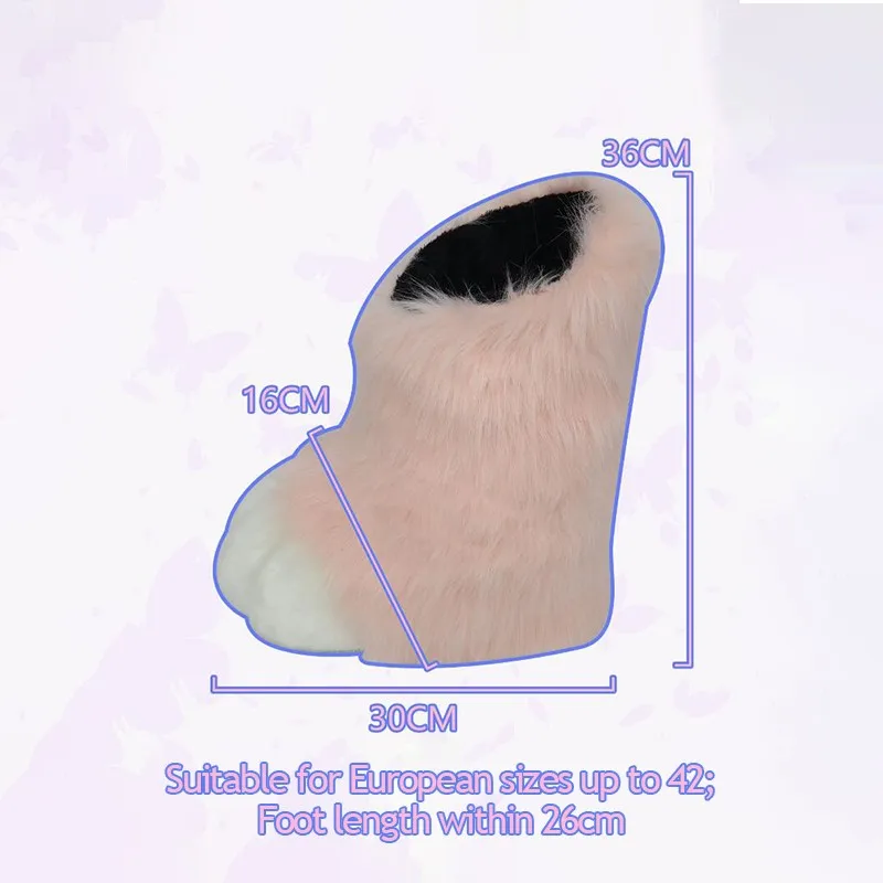 1 çift Fursuit Ayak Pençe Ayak - Women'S Winter Accessories Set incelemesi ve fiyatı